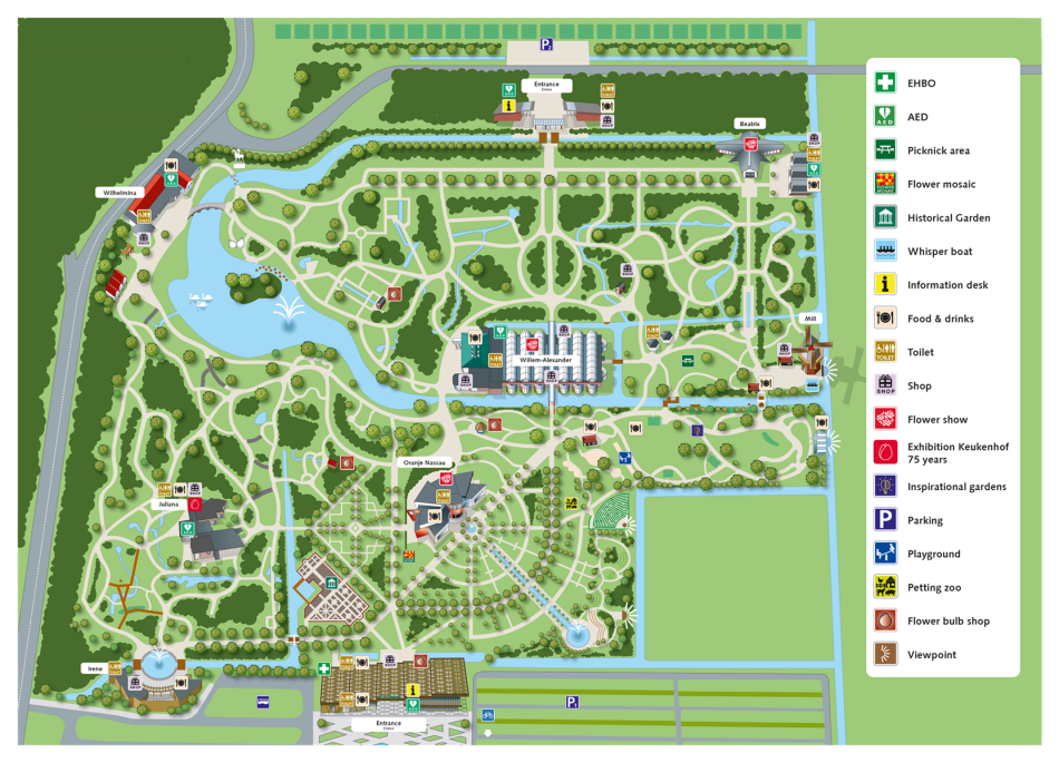 Plattegrond Keukenhof 2025